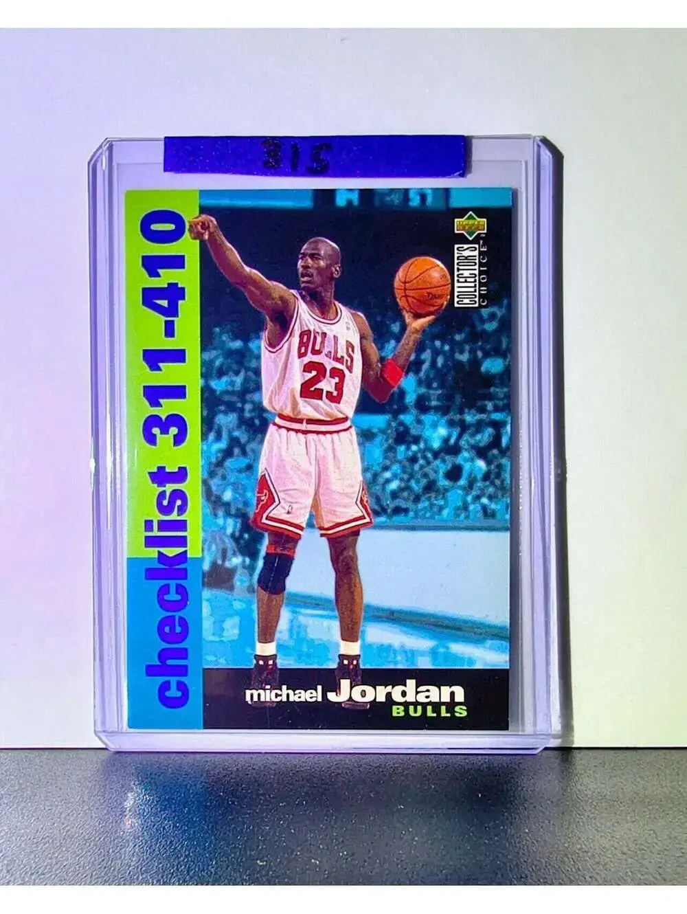 Michael Jordan 1995-96 Upper Deck Collector's Choice #410 Card Chicago Bulls